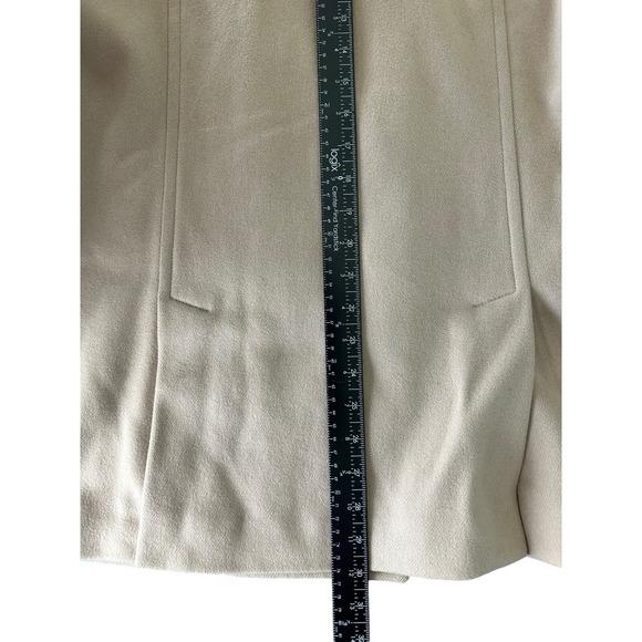 J Crew Wool Blend Double Breasted Peacoat Thinsulate Lining Tan M Neutral Mature - Picture 7 of 7